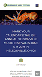 Mobile Screenshot of nelsonvillefest.org