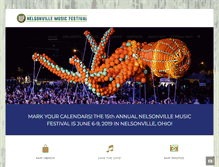 Tablet Screenshot of nelsonvillefest.org